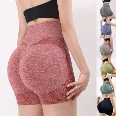 Women High Waist Workout Yoga Shorts