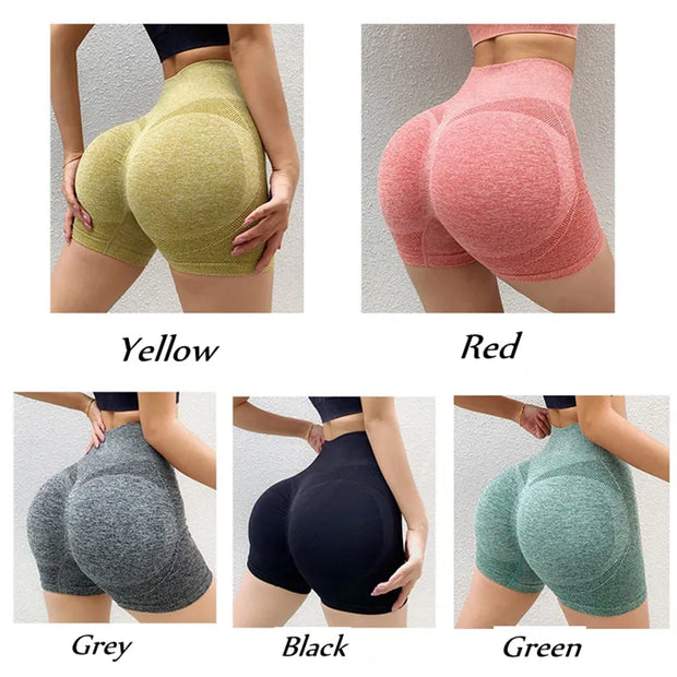 Women High Waist Workout Yoga Shorts