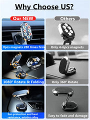 Foldable Magnetic Car Phone Holder