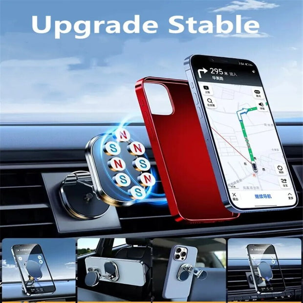 Foldable Magnetic Car Phone Holder