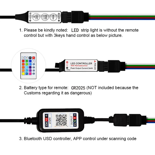 RGB Color Changing LED Strip Lights